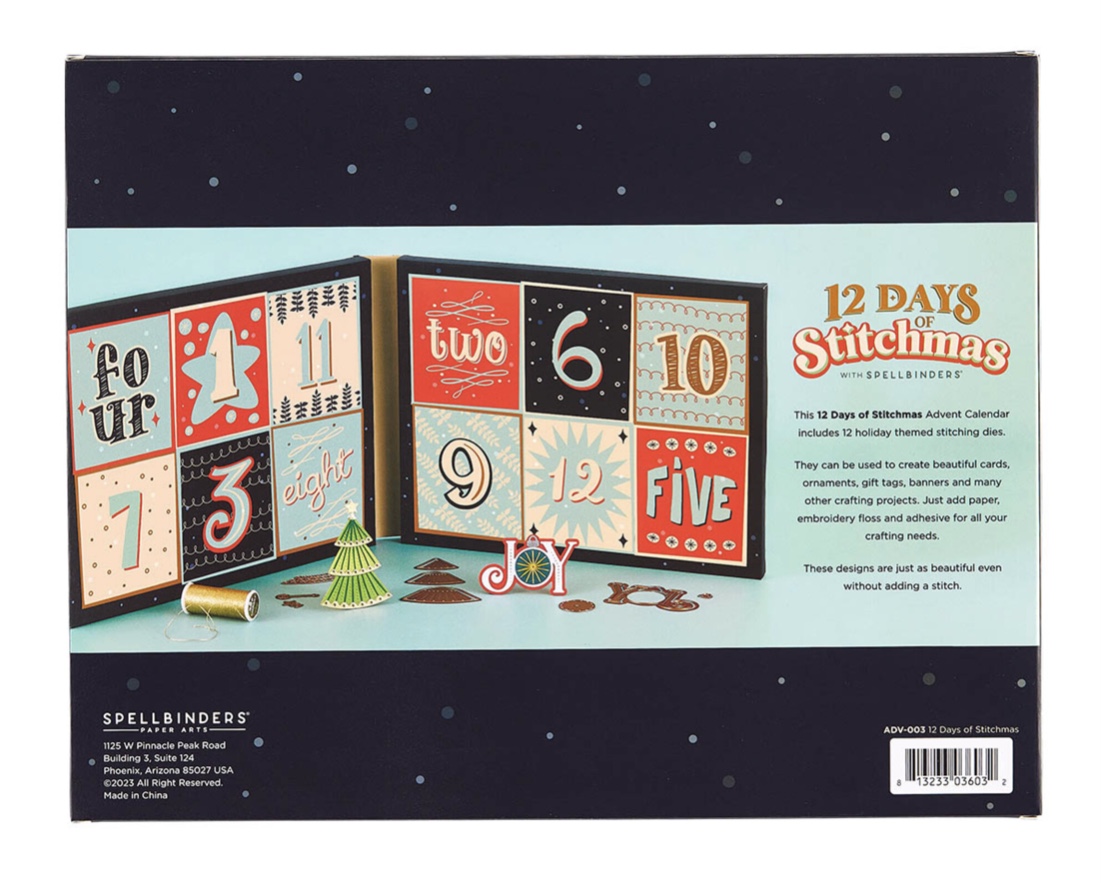 Spellbinders 12 Days of Stitchmas 2023 Advent Calendar Pyssloteket