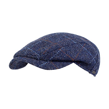 Höst/vinter Ivy Cap från Wigéns i Harris Tweed blåa toner säljs på Hospitalsgatan  