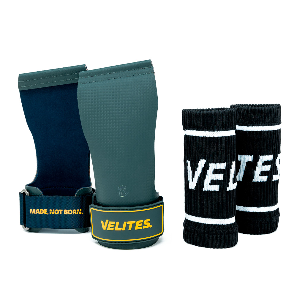 Velites - Quad Ultra Hand Grips No Chalk Dark Green Kit - 5