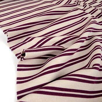 LINES RIBBED - EGGPLANT