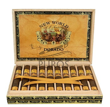 Aj Fernandez New World Dorado Corona Open Cigar Box 10p