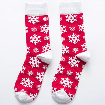 Herrstrumpor Merry Christmas Snöflinga