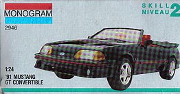 Ford Mustang  GT Cab  1991  1:25  Monogram  Byggsats