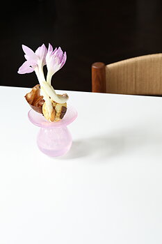 Munblåst vas No.1 Rosa