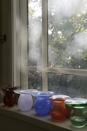 Munblåst vas No.1 Ljusblå