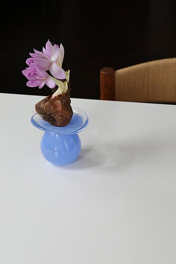 Munblåst vas No.1 Ljusblå