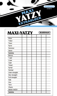 Maxi Yatzy