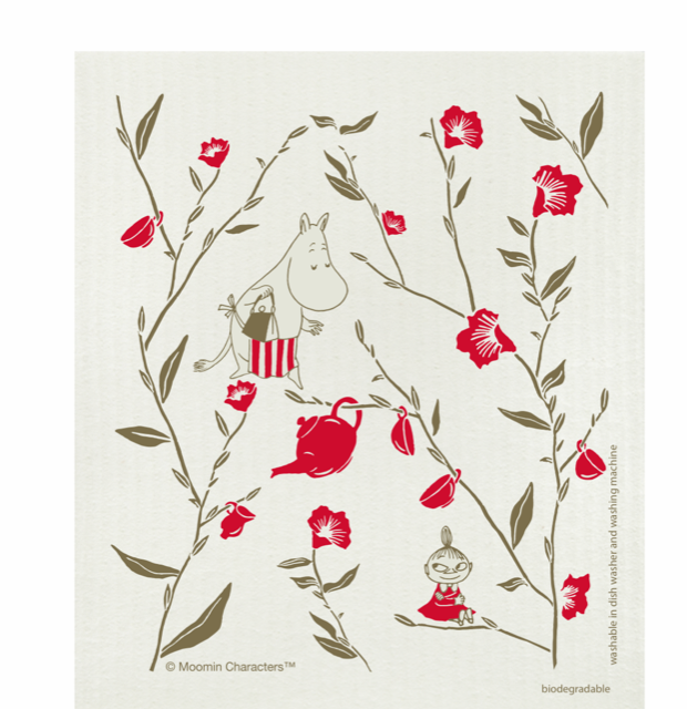 Moomin Dishcloth - Teaparty Flower