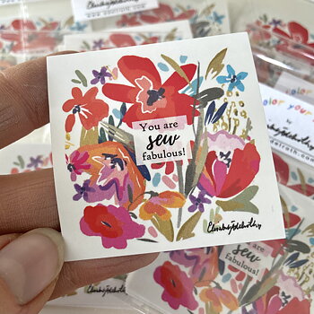 Klistermärke "You are SEW fabulous", 10-pack