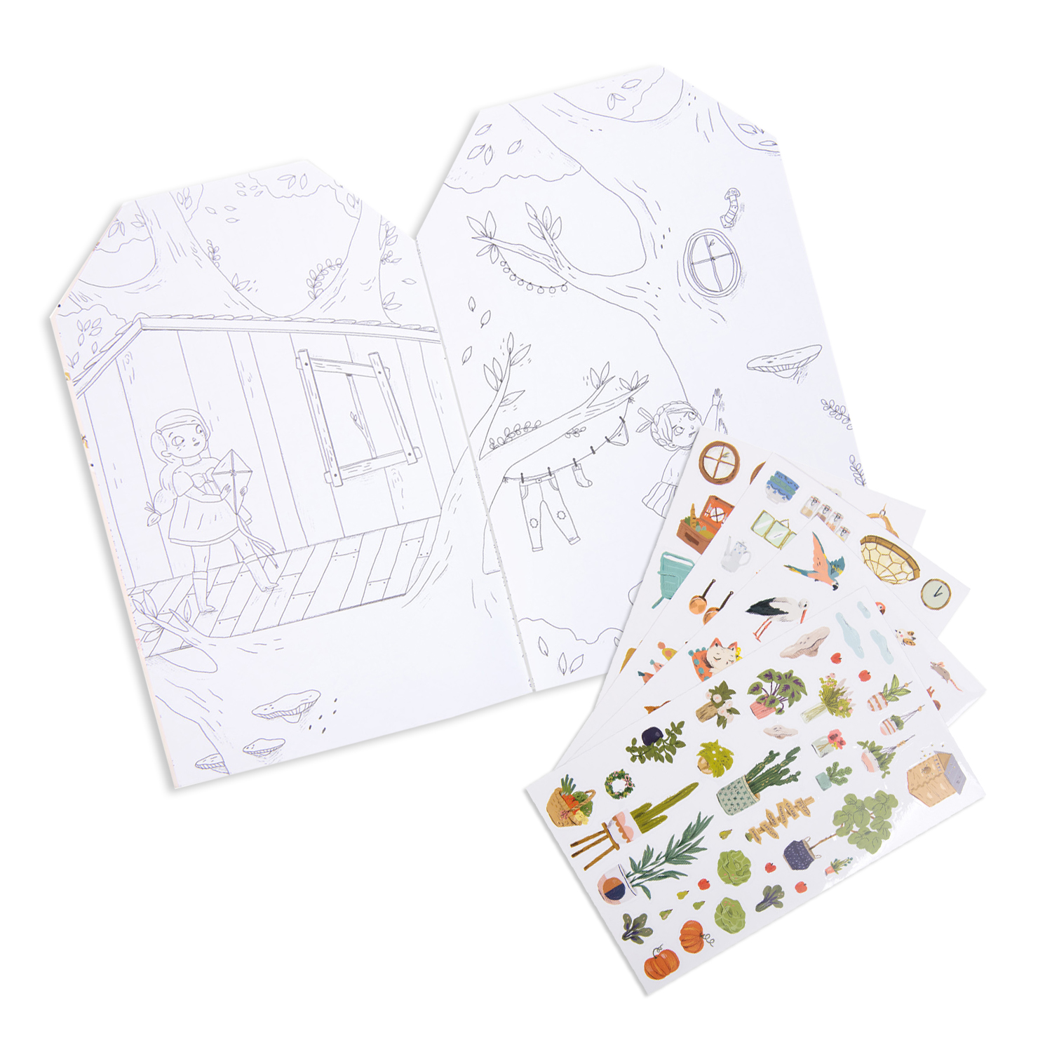 Aktivitetsbok med stickers Parisflickorna - 2