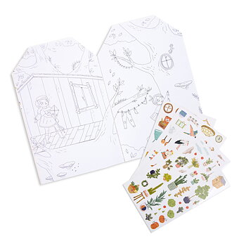 Aktivitetsbok med stickers Parisflickorna