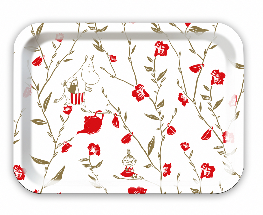 Muminbricka 27x20 cm - Teaparty Flower Red
