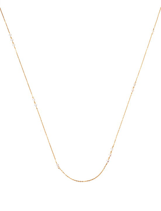 By Jolima Candy necklace, pearl gold