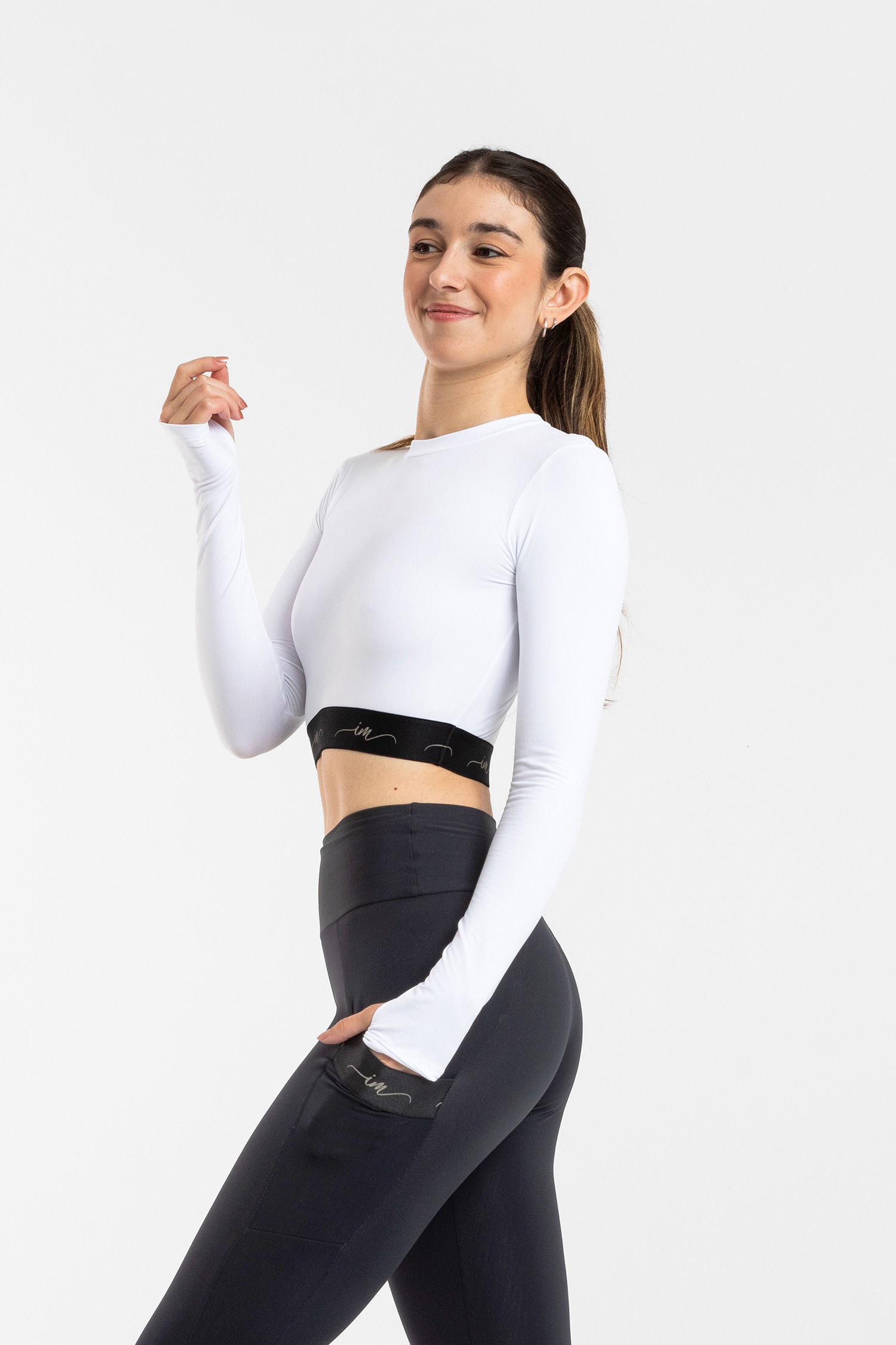 Croptop i microfiber