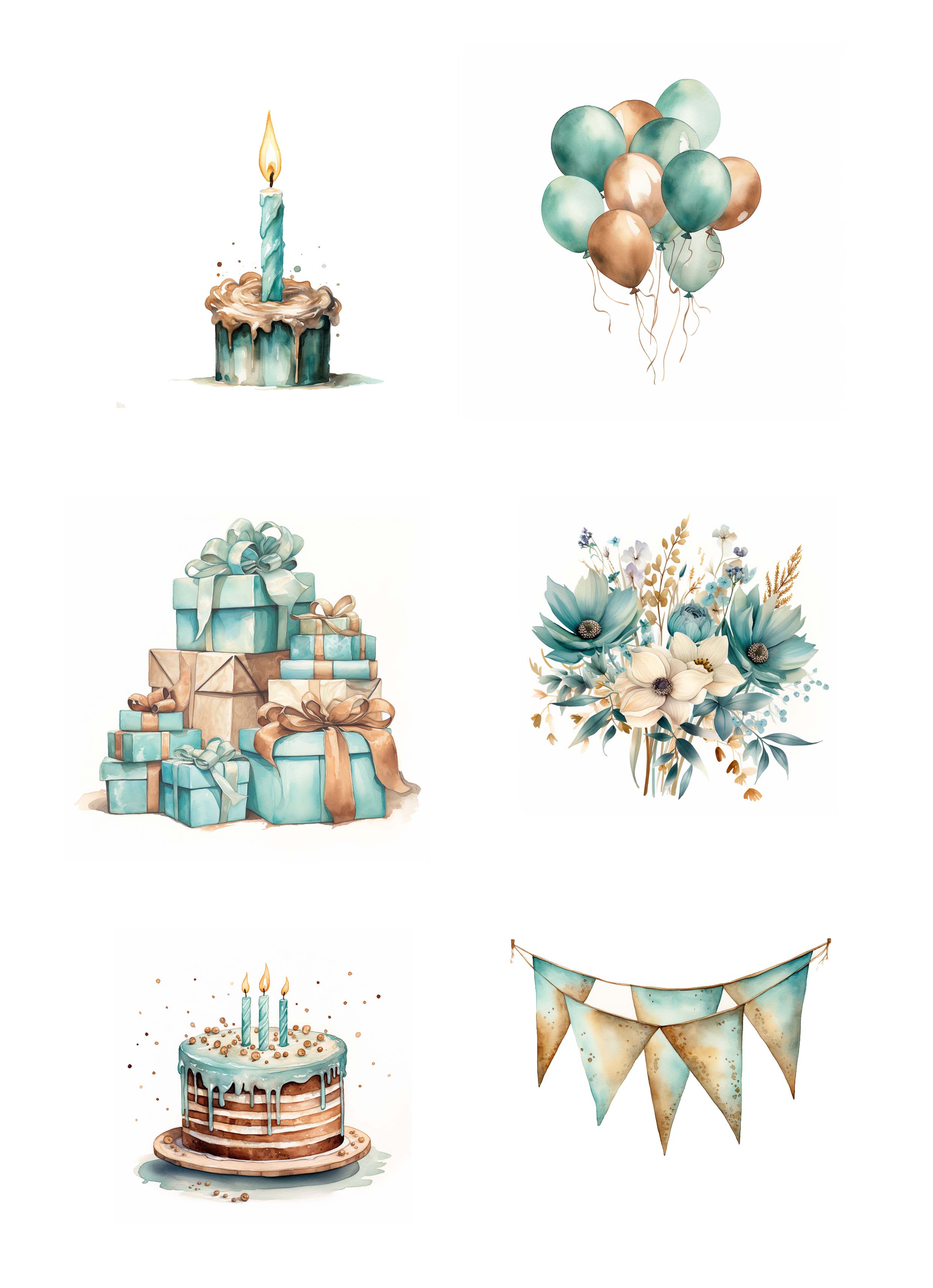 Papper Klippark - Birthday-  A4