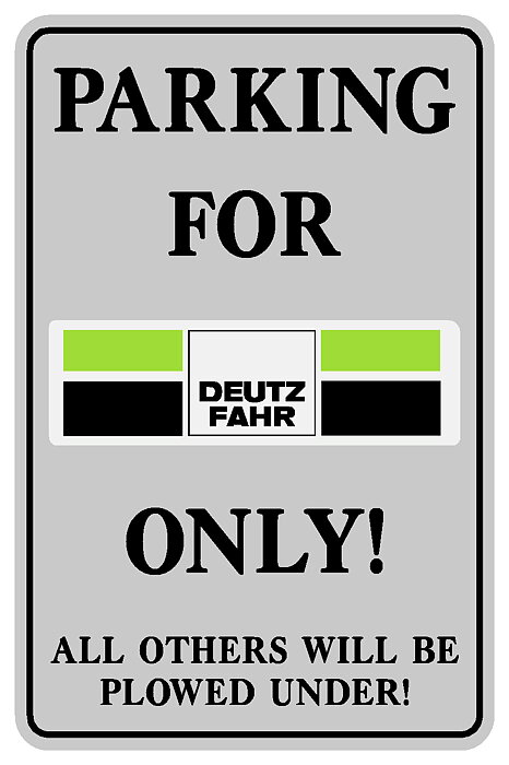 Metall Skylt Deutz