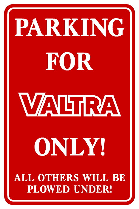 Metall Skylt Valtra