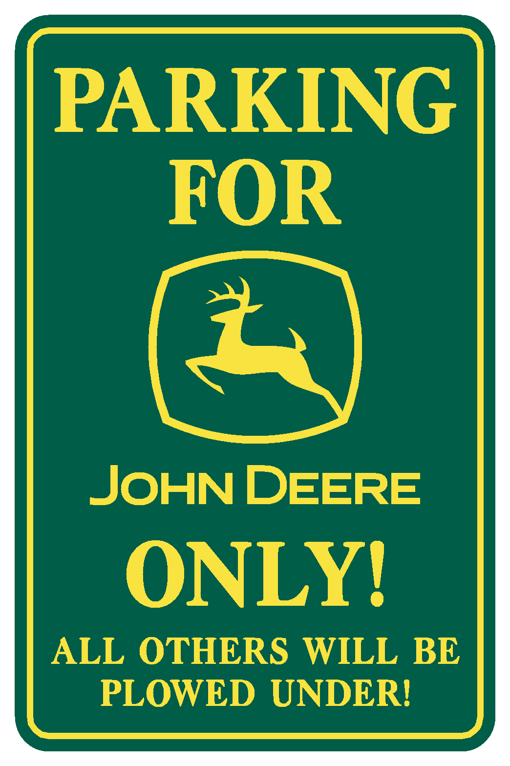 Metallskylt John Deere