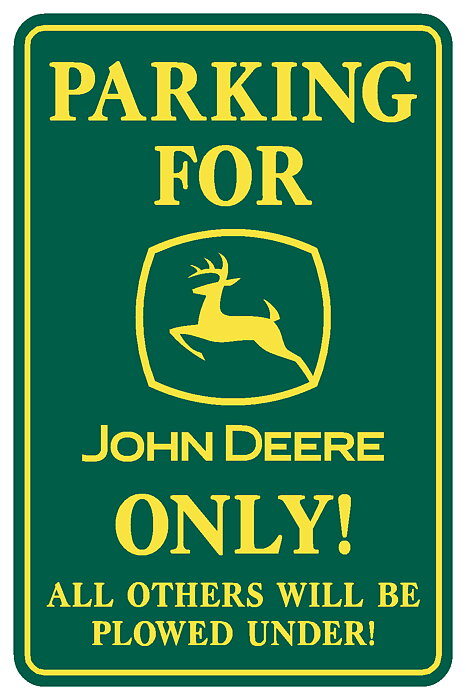 Metallskylt John Deere
