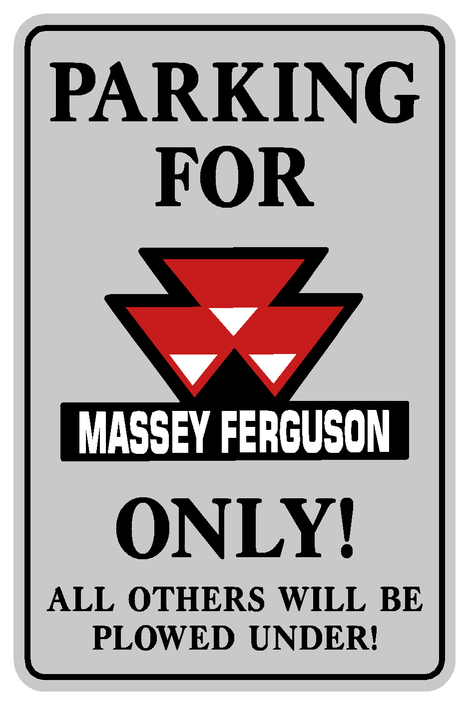 Metall Skylt Massey Ferguson