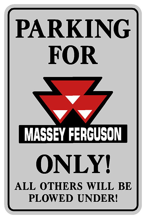 Metall Skylt Massey Ferguson