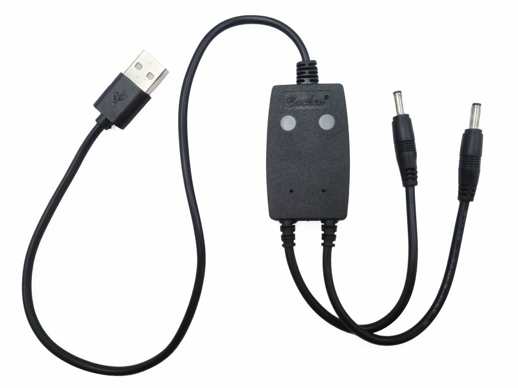 Laddkabel USB till 2x litiumbatterier på 7,4 V