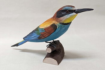 European bee-eater bird 21x12x5 cm