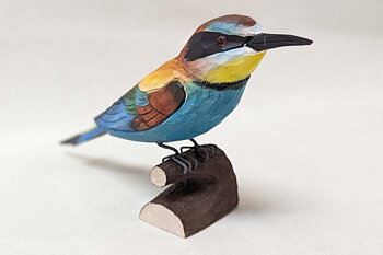 European bee-eater bird 21x12x5 cm