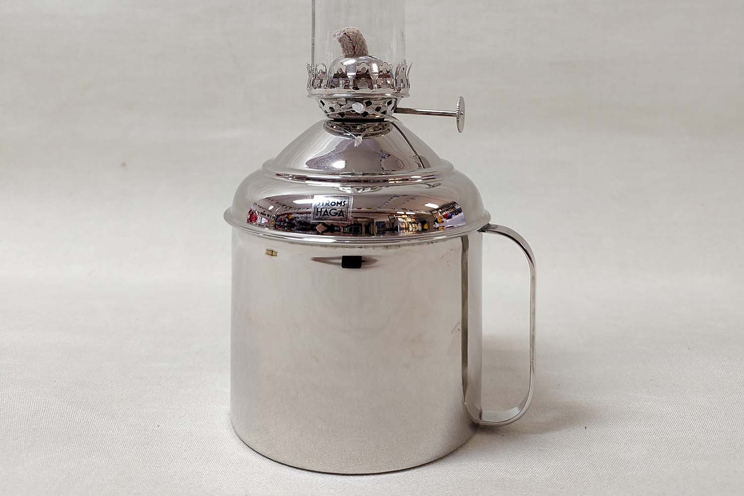 Linne kerosene lamp Nickel 33 cm - 2