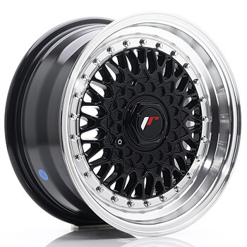 17" JR Wheels JR9 - Glossy Black Machined Lip