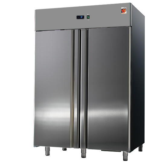 Kylskåp 1400 L, rostfritt, GN2/1