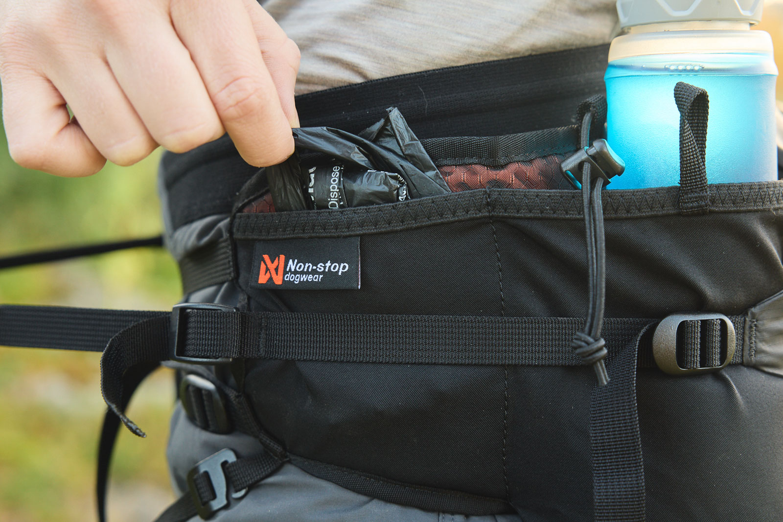 Non-Stop Dogwear Trail Light Belt - Black 