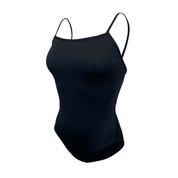 HALLOWEEN Mini swimsuit in chlorine-resistant material. A black swimsuit for training and competition with thin straps