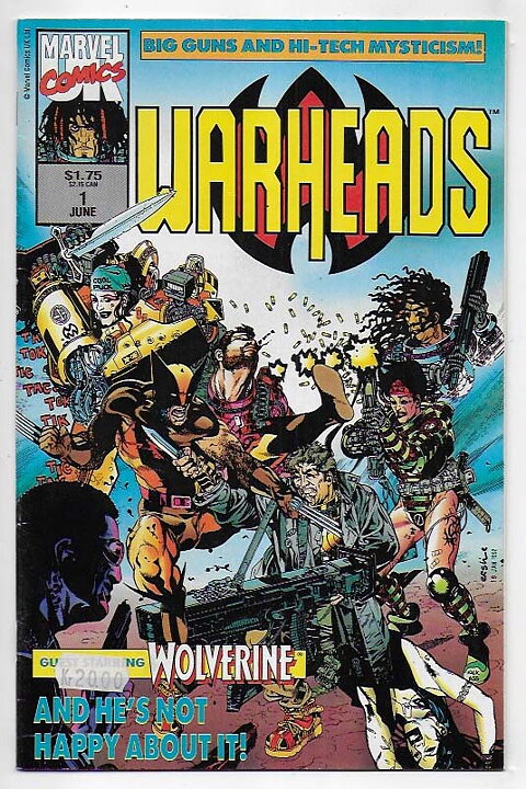Warheads # 1 VF Prislapp/1st Issue