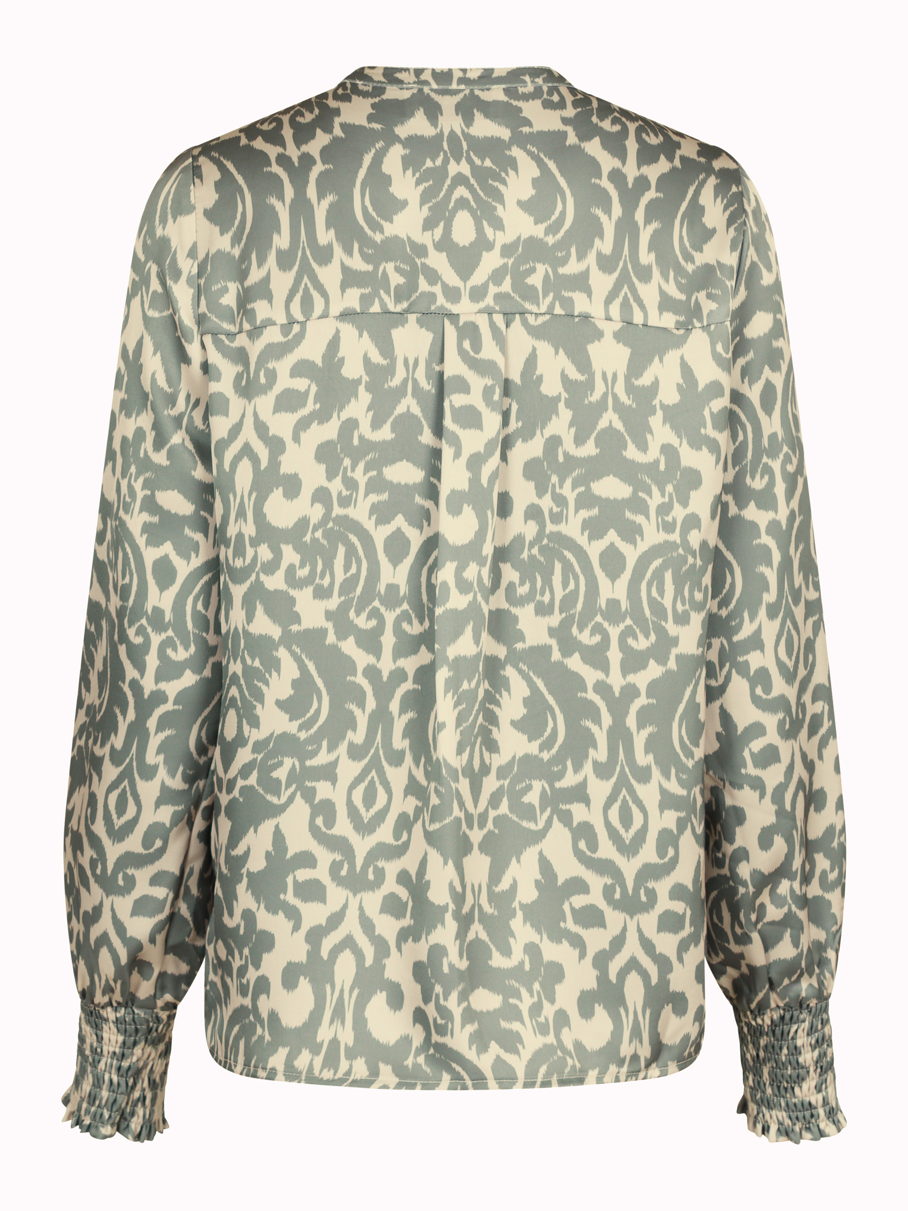 Neo Noir Kala Flower Blur Blouse, Dusty Army - 5