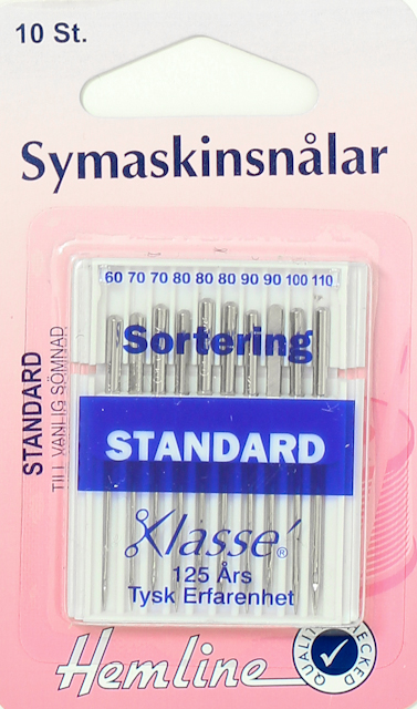Symaskinsnålar Standard 60-110 10st