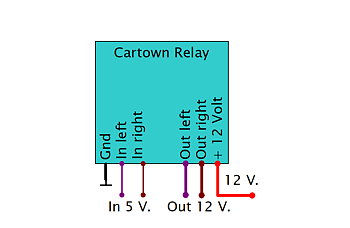 Relä PowerUp 5V-12V Vattentätt Alla bilar 1st