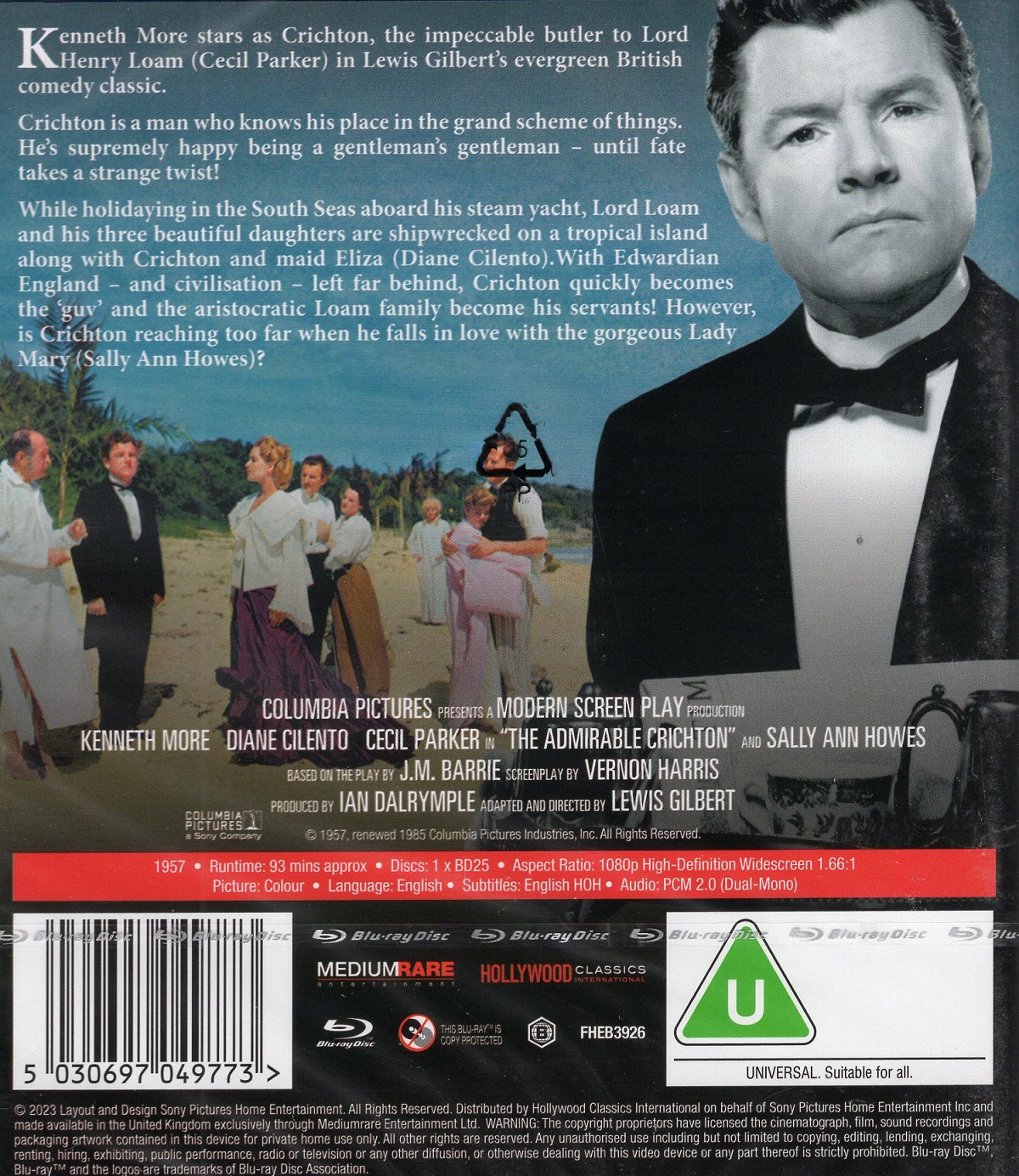 The Admirable Crichton (ej svensk text) (Blu-ray) - 2