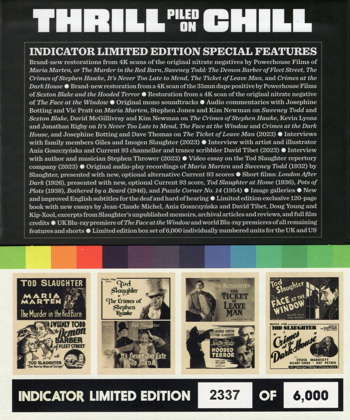The Criminal Acts Of Tod Slaughter - Eight Blood And Thunder Entertainments 1935 - 1940 (Limited Edition) (ej svensk text) (Blu-ray) - 2
