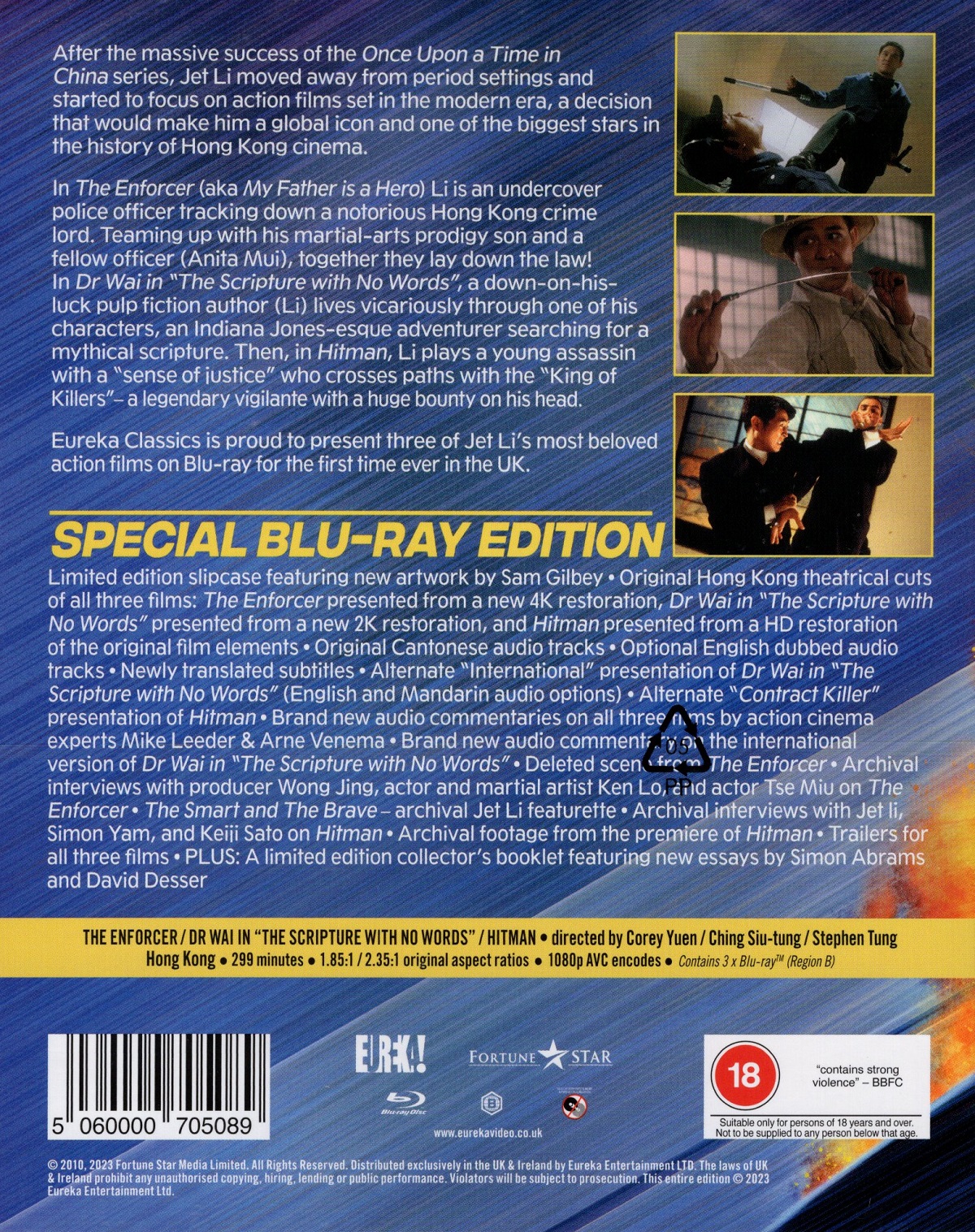 Heroes and Villains - The Enforcer / Dr Wai In The Scripture With No Words / Hitman (Limited Edition) (ej svensk text) (Blu-ray) - 2