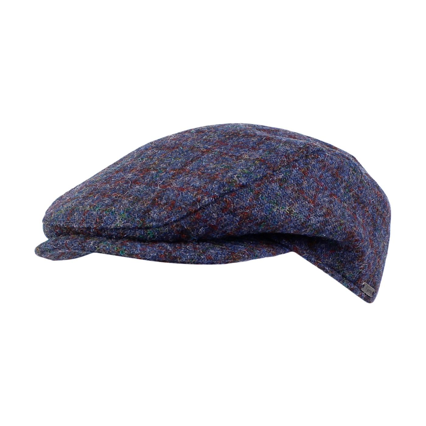 Höst/vinter Ivy slim Cap från Wigéns i Harris Tweed blåa toner säljs på Hospitalsgatan 