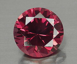 Impresionante piedra preciosa de granate rodolita natural con corte de diamante redondo de 5 mm