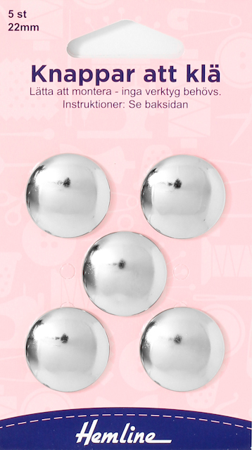 Knappar att klä 22mm 5st