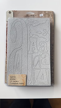 TIM HOLTZ Idea-ology Grungeboard Alphas  Swirls  234 letters 9 complete  fonts