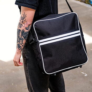 Axelväska: Rolling Stones Classic Tongue (Zip Top Messenger Record Bag)