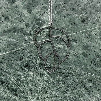Silverhalsband LEAFY