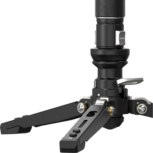 YC Onion Pineta Pro Carbon Fiber Monopod with Pedal Base and FH60 Fluid Head - 6
