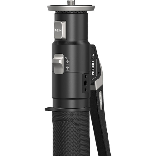 YC Onion Pineta Pro Carbon Fiber Monopod with Pedal Base and FH60 Fluid Head - 4