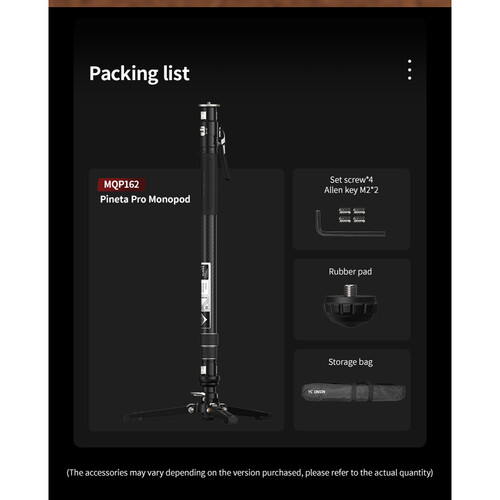 YC Onion Pineta Pro Carbon Fiber Monopod with Pedal Base and FH60 Fluid Head - 7