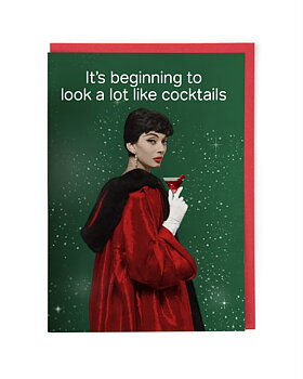 Life is Rosie : It's beginning to look a lot like cocktails - Kort med kuvert